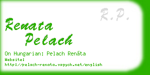 renata pelach business card